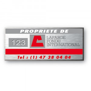 Etiquette en aluminium personnalisable - Devis sur Techni-Contact.com - 8