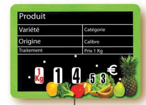 Etiquette magasin pour fruits et légumes - Devis sur Techni-Contact.com - 1