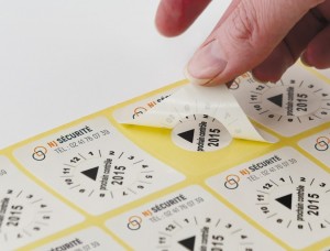 Etiquette Pastille calendrier acétate Destruct - Devis sur Techni-Contact.com - 2