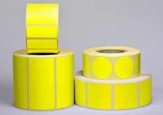 Etiquette personnalisable Jaune Fluo - Devis sur Techni-Contact.com - 1