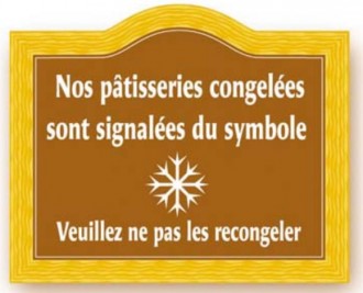 Etiquette signalétique congélation pâtisserie - Devis sur Techni-Contact.com - 3