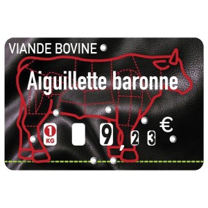 Étiquettes à roulettes pour boucheries - Devis sur Techni-Contact.com - 1