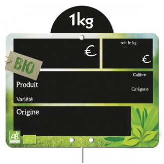 Etiquettes fruits et légumes bio frais - Devis sur Techni-Contact.com - 1