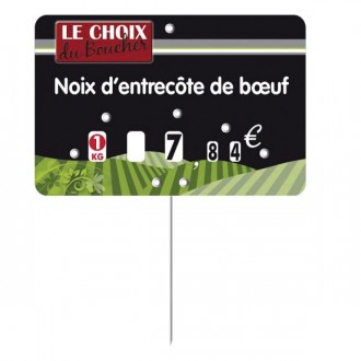 Etiquettes pour boucheries à pique inox - Devis sur Techni-Contact.com - 1