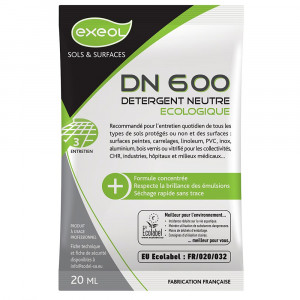 EXEOL Détergent Sol neutre DN600 ECOLABEL 200 doses x 20ml - Devis sur Techni-Contact.com - 1