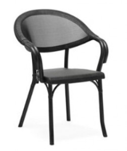 Fauteuil bistrot en imitation rotin et textiléne - Devis sur Techni-Contact.com - 4