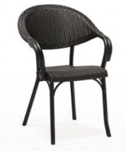 Fauteuil bistrot en imitation rotin et textiléne - Devis sur Techni-Contact.com - 6