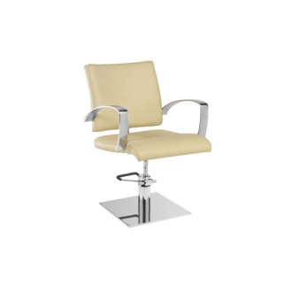 Fauteuil coiffure à base carrée inox - Devis sur Techni-Contact.com - 1