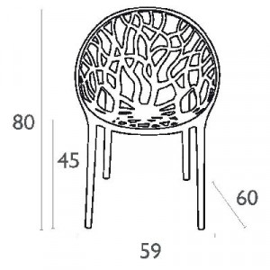 Fauteuil CRYSTAL empilable en polycarbonate - Devis sur Techni-Contact.com - 4