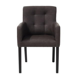 Fauteuil marron avec pieds noirs - Devis sur Techni-Contact.com - 2