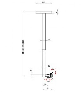 Support Fixation Plafond 10" à 32"  - Devis sur Techni-Contact.com - 2