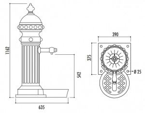 Fontaine pour jardin en fonte - Devis sur Techni-Contact.com - 2