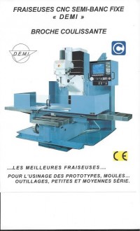 Fraiseuse de précision semi banc fixe DF4-CNC - Devis sur Techni-Contact.com - 1