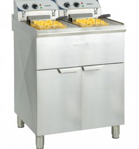 Friteuse électrique cuve 2 x 10 litres - Devis sur Techni-Contact.com - 1