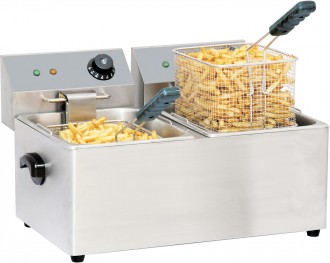 Friteuse professionnelle électrique 2 x 8 L - Devis sur Techni-Contact.com - 1