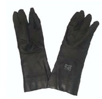 Gants de protection chimique néoprène noir - Devis sur Techni-Contact.com - 2