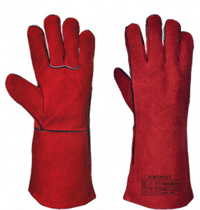 Gants de soudure rouges (lot de 6) - Devis sur Techni-Contact.com - 1