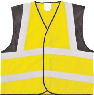 Gilet fluorescent avec bandes réfléchissantes - Devis sur Techni-Contact.com - 1