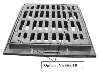 Grille caniveau avec cadre plate E 600 - Devis sur Techni-Contact.com - 1