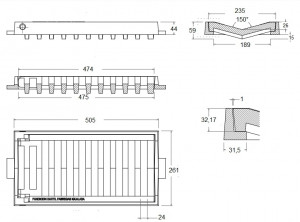 Grille concave C-250  - Devis sur Techni-Contact.com - 2