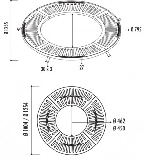 Grille d'arbre en fonte ronde - Devis sur Techni-Contact.com - 3