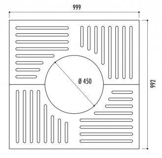 Grille d'arbre fonte carrée - Devis sur Techni-Contact.com - 2