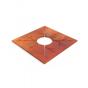 Grille d'arbres en corten