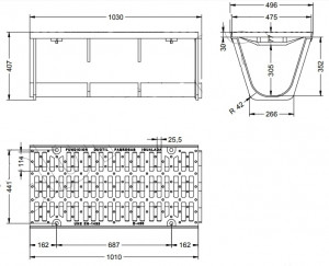 Grille en fonte ductile  - Devis sur Techni-Contact.com - 2