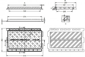 Grille et cadre inclinable 250KN - Devis sur Techni-Contact.com - 2