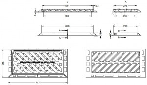 Grille et cadre inclinable C 250 - Devis sur Techni-Contact.com - 2