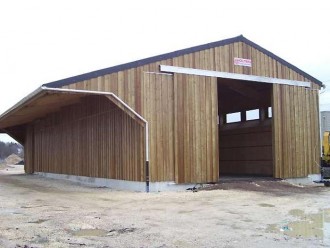 Hangar stockage sel en bois