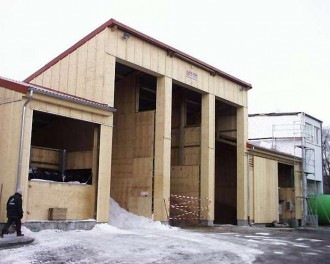 Hangar stockage sel en bois