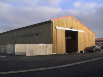 Hangar stockage sel en bois