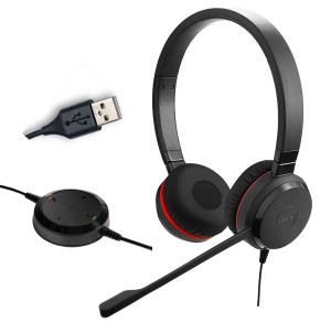 Jabra Evolve 20 USB UC Duo Edition Spéciale  - Casque PC / USB - Devis sur Techni-Contact.com - 1