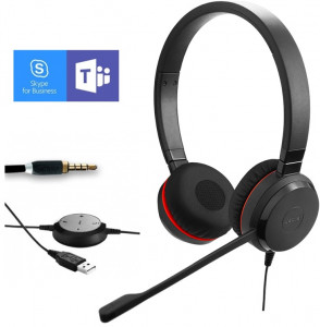 Jabra Evolve 30 II USB UC MS Duo -Casque PC - IP / Softphone - Devis sur Techni-Contact.com - 1