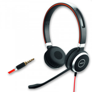 Jabra Evolve 40 UC Duo Jack -Casque pour téléphone mobile