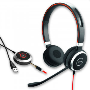 Jabra  Evolve 40 UC Duo Jack et USB-A -Casque PC - IP / Softphone - Devis sur Techni-Contact.com - 1