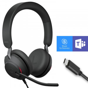 Jabra Evolve2 40 MS Duo USB-C -Casque PC / USB - Devis sur Techni-Contact.com - 1