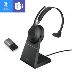 Jabra Evolve2 65  UC Mono USB-A avec base -Casque pour téléphone mobile