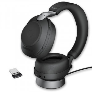 Jabra - Evolve2 85 UC Duo Noir USB-C avec base -Casque pour téléphone mobile