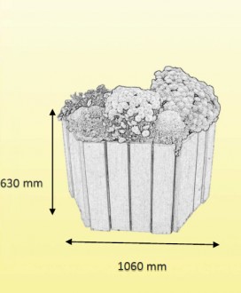 Jardinière bois 350 litres - Devis sur Techni-Contact.com - 2