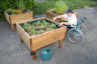 Jardinière d'extérieur sur pilotis - Devis sur Techni-Contact.com - 1