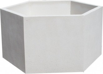 Jardinière hexagonale béton autostable - Devis sur Techni-Contact.com - 1