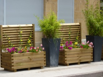 Jardinière mi-bois urbaine - Devis sur Techni-Contact.com - 2