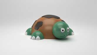 Jeu caoutchouc tortue 3D pour aire de jeux - Devis sur Techni-Contact.com - 1