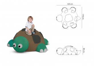 Jeu caoutchouc tortue 3D pour aire de jeux - Devis sur Techni-Contact.com - 2