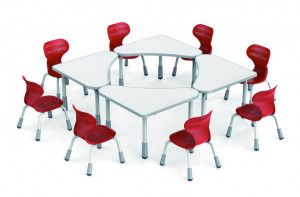 Table modulable triangulaire - JUK 819 - Devis sur Techni-Contact.com - 5