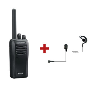 Kenwood Protalk TK-3501 + contour d'oreille -Talkie Walkie sans Licence