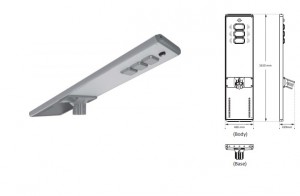 Lampadaire solaire LED avec batterie  - Devis sur Techni-Contact.com - 1