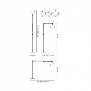 Lampadaire Tolomeo Mega avec Interrupteur ARTEMIDE - Devis sur Techni-Contact.com - 2